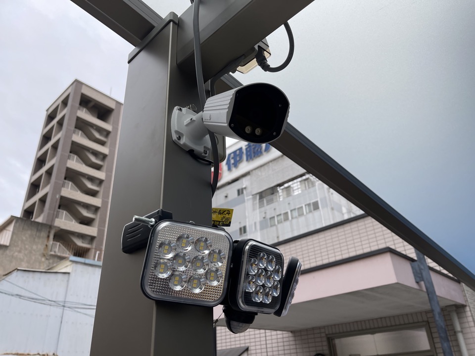 センサーライトも一緒に！の画像