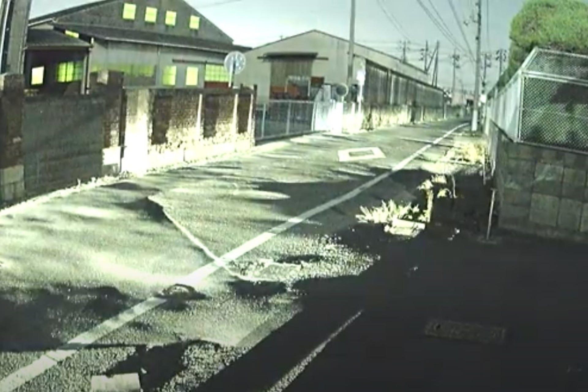 防犯カメラ映像 低照度スターライトカメラの画像